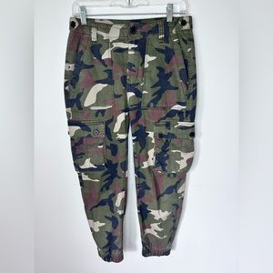 Berksha Cargo‎ Pants Women’s Size 4 Jogger Camo Print